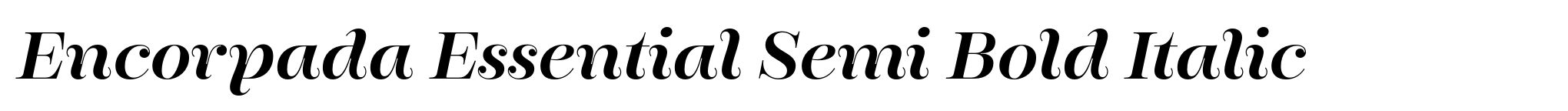 Encorpada Essential Semi Bold Italic image